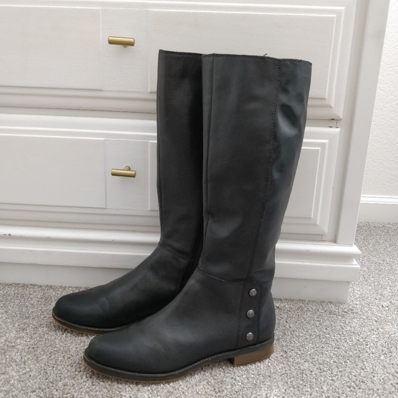 black riding boots narrow calf